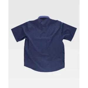 Camisa de manga corta WorkTeam B8100, Marino, vista trasera