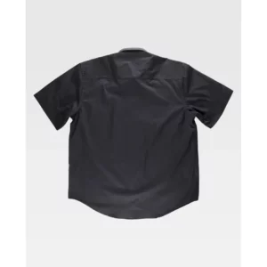 Camisa de manga corta WorkTeam B8100, Negro, vista trasera