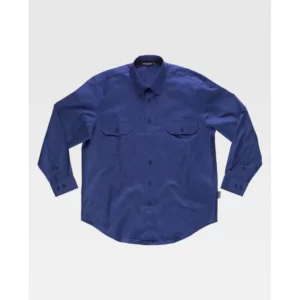 Camisa de algodón manga larga WorkTeam B8200, Azulina, vista frontal