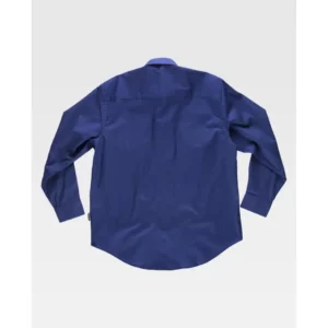Camisa de algodón manga larga WorkTeam B8200, Azulina, vista trasera