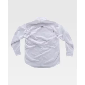 Camisa safari de manga larga WorkTeam B8500, Blanco, vista trasera