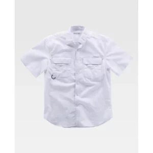 Camisa safari de manga corta WorkTeam B8510, Blanco, vista frontal
