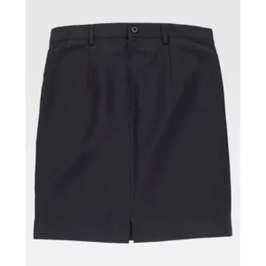 Falda recta forrada WorkTeam B9018, Negro, vista trasera