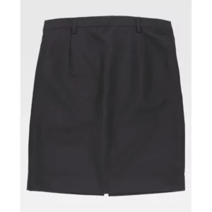 Falda recta forrada WorkTeam B9018, Negro, vista frontal