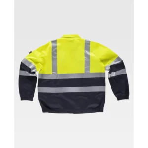 Cazadora combinada reflectante WorkTeam C3211, Marino/Amarillo a.v., vista trasera