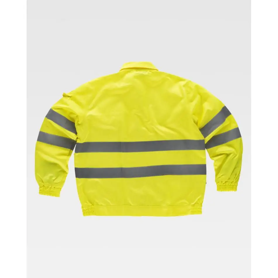Cazadora reflectante de trabajo WorkTeam C3910 2 Cazadora reflectante de trabajo WorkTeam C3910, Amarillo a.v., vista trasera