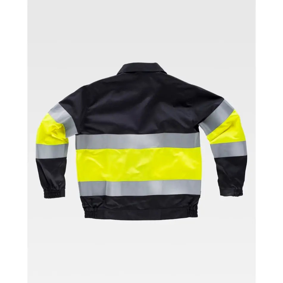 Cazadora combinada reflectante WorkTeam C4110 10 Cazadora combinada reflectante WorkTeam C4110, Negro/Amarillo a.v., vista trasera