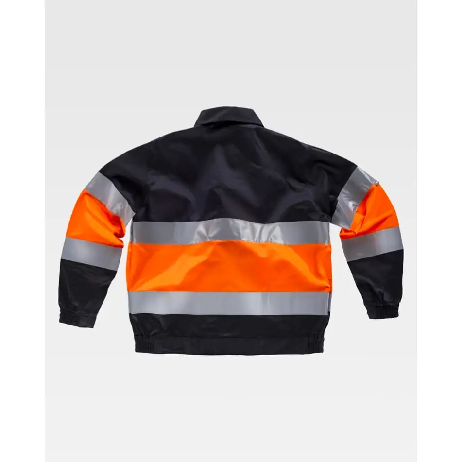 Cazadora combinada reflectante WorkTeam C4110 12 Cazadora combinada reflectante WorkTeam C4110, Negro/Naranja a.v., vista trasera