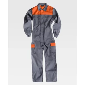 Buzo combinado WorkTeam C4502, Gris/Naranja, vista frontal