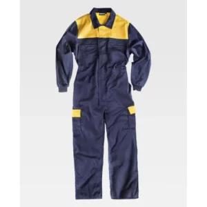 Buzo combinado WorkTeam C4502, Marino/Amarillo, vista frontal