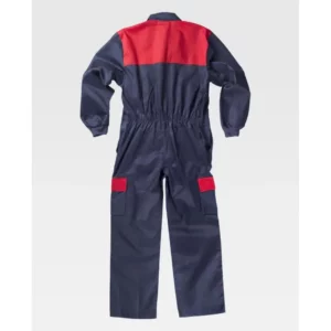 Buzo combinado WorkTeam C4502, Marino/Rojo, vista trasera