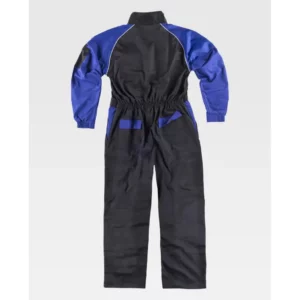 Buzo combinado con refuerzos WorkTeam C4503, Negro/Azulina, vista trasera
