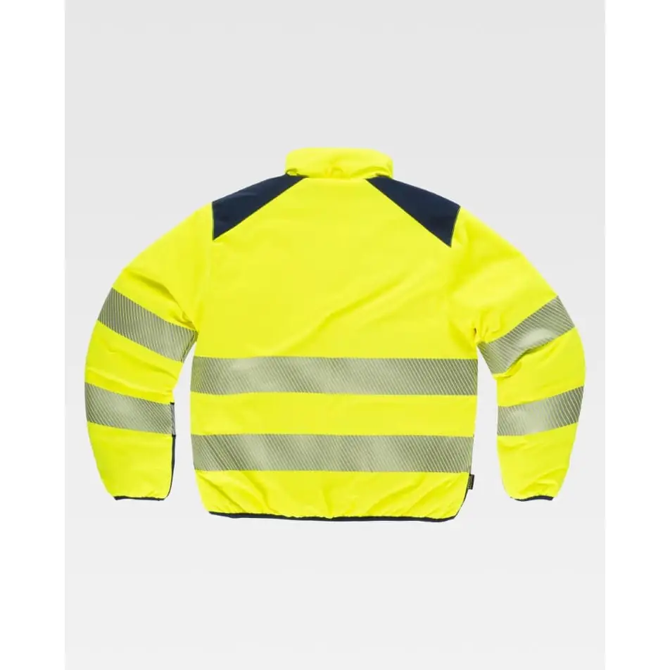 Cazadora reversible acolchada WorkTeam C8210 5 Cazadora reversible acolchada WorkTeam C8210, Amarillo a.v./Marino, vista trasera