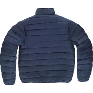 Cazadora reversible acolchada WorkTeam C8210, Naranja a.v./Marino, vista trasera de cara acolchada