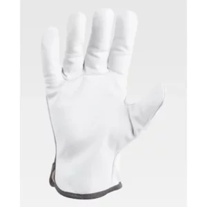 Guantes, pack 12 pares WorkTeam G0801, Blanco, vista de la palma