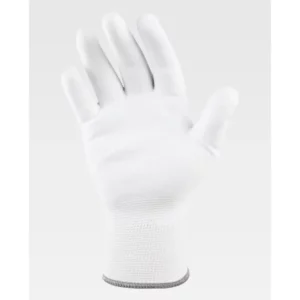 Guantes, pack 12 pares WorkTeam G4800, Blanco/Blanco, vista de la palma