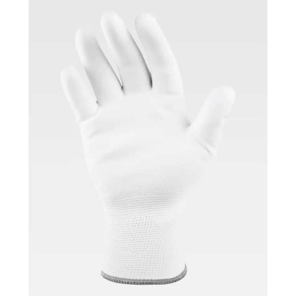 Guantes, pack 12 pares WorkTeam G4800 2 Guantes, pack 12 pares WorkTeam G4800, Blanco/Blanco, vista de la palma