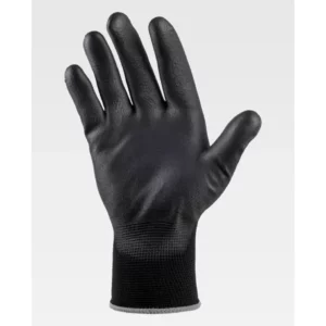 Guantes, pack 12 pares WorkTeam G4800, Negro/Negro, vista de la palma