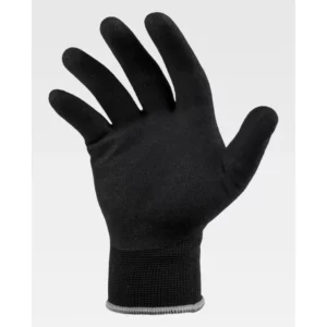 Guantes, pack 12 pares WorkTeam G5010, Negro/Negro, vista de la palma