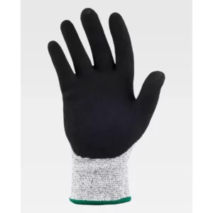 Guantes, pack 12 pares WorkTeam G5511, Gris/Negro, vista de la palma