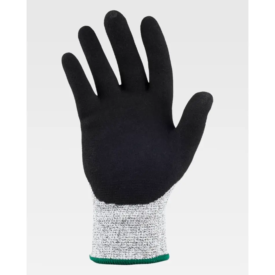 Guantes, pack 12 pares WorkTeam G5511 3 Guantes, pack 12 pares WorkTeam G5511, Gris/Negro, vista de la palma