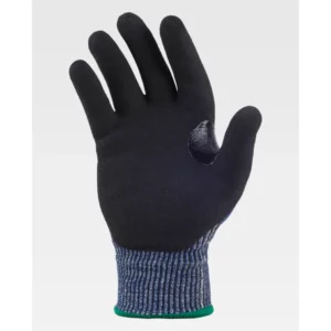 Guantes, pack 12 pares WorkTeam G5520, Azul/Negro, vista de la palma