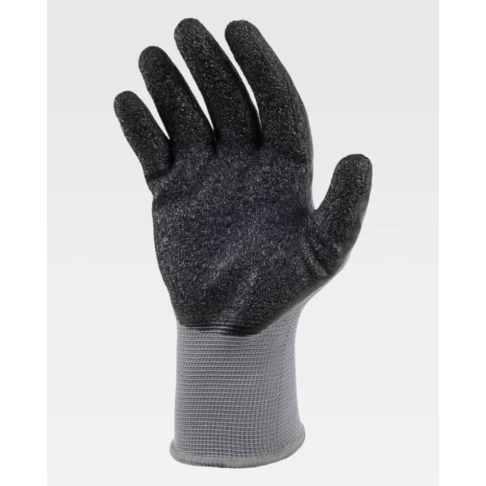 Guantes, pack 12 pares WorkTeam G6000 4 Guantes, pack 12 pares WorkTeam G6000, Gris/Negro, vista de la palma