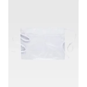 Delantal francés corto WorkTeam M101, Blanco, vista frontal