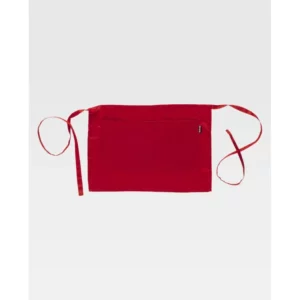 Delantal francés corto WorkTeam M102, Rojo, vista frontal