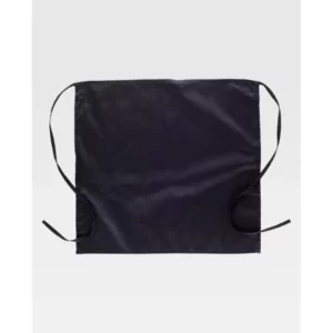 Delantal francés largo WorkTeam M200, Negro, vista frontal