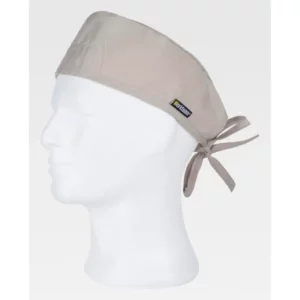 Bandana con tira para el sudor WorkTeam M614, Gris topo, vista oblicua sobre maniquí