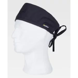 Bandana con tira para el sudor WorkTeam M614, Negro, vista oblicua sobre maniquí