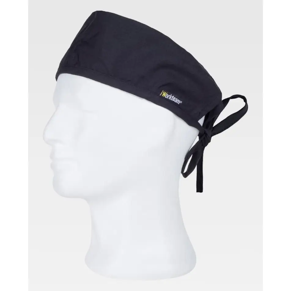 Bandana con tira para el sudor WorkTeam M614 10 Bandana con tira para el sudor WorkTeam M614, Negro, vista oblicua sobre maniquí