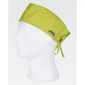 Bandana con tira para el sudor WorkTeam M614, Verde manzana, vista oblicua sobre maniquí