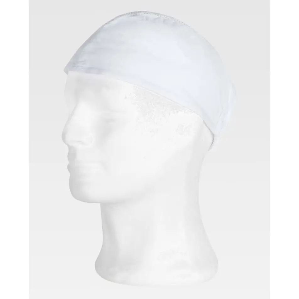 Gorro de rejilla WorkTeam M615 1 Gorro de rejilla WorkTeam M615, Blanco, vista oblicua oficial sobre maniquí