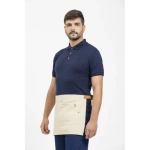 Delantal francés corto canvas WorkTeam M713, Arena, vista de tres cuartos con persona