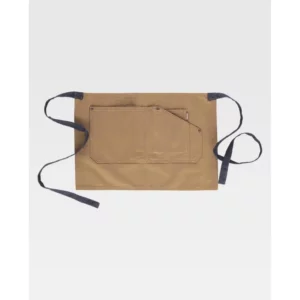 Delantal francés corto canvas WorkTeam M713, Beige, vista frontal