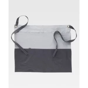 Delantal francés largo canvas WorkTeam M751, Gris claro/Gris, vista frontal