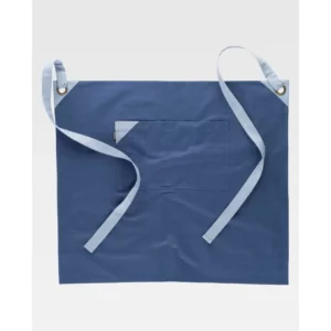 Delantal francés largo canvas WorkTeam M753, Azul/Celeste, vista frontal