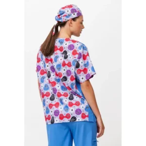 Bandana estampada WorkTeam M866, Estampado/Azul celeste, vista con persona