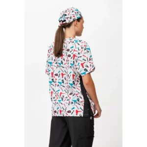 Bandana estampada WorkTeam M867, Estampado/Negro, vista con persona