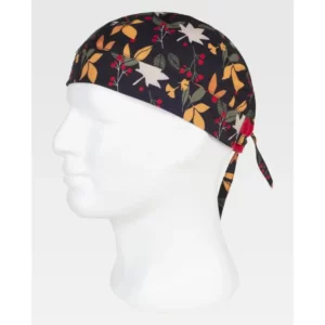 Bandana estampada WorkTeam M869, Estampado/Rojo, vista oblicua sobre maniquí