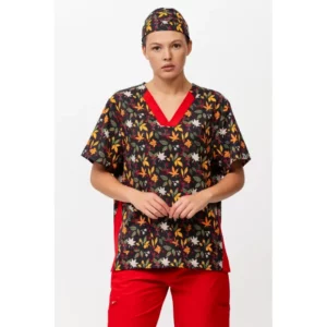 Bandana estampada WorkTeam M869, Estampado/Rojo, vista con persona
