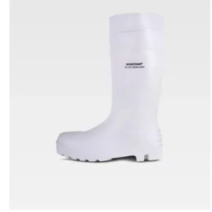 Bota pocera de seguridad WorkTeam P2401, Blanco, vista lateral izquierda