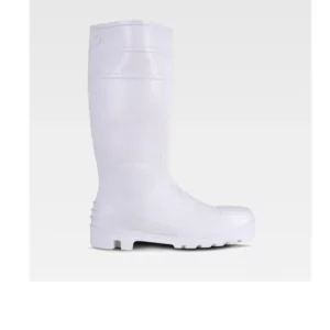 Bota pocera de seguridad WorkTeam P2401, Blanco, vista lateral derecha