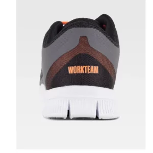 Zapatilla deportiva WorkTeam P4001, Negro, vista del talón
