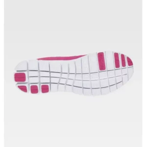 Zapatilla deportiva WorkTeam P4001, Rosa fucsia, vista de la suela