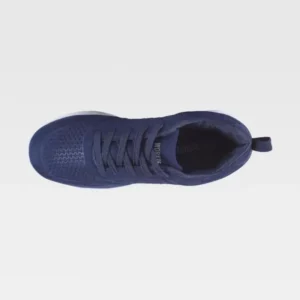 Zapatilla deportiva WorkTeam P4002, Marino, vista cenital de un zapato