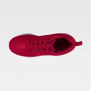Zapatilla deportiva WorkTeam P4002, Rojo, vista cenital de un zapato