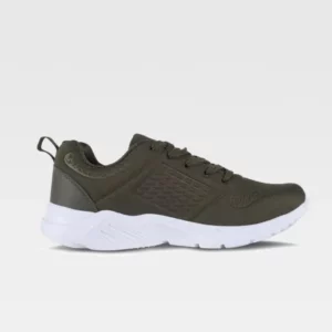 Zapatilla deportiva WorkTeam P4002, Verde oscuro, vista lateral derecha